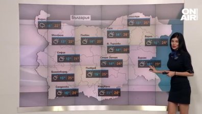 Слънчева сряда с високи температури, в западните райони ще превали дъжд