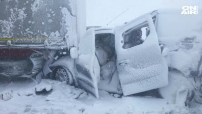 20 души пострадаха при верижна катастрофа с 40 коли в Словакия