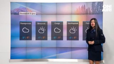 Облачно начало на седмицата, на места ще вали дъжд
