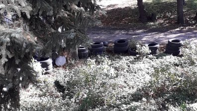 Мръсна градинка с опасни отпадъци в столичния квартал "Сухата река"