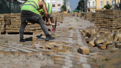 Започна пренареждането на жълтите павета в София