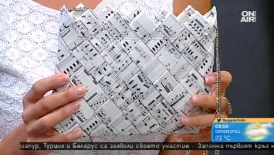 Българка изработва чанти от хартия