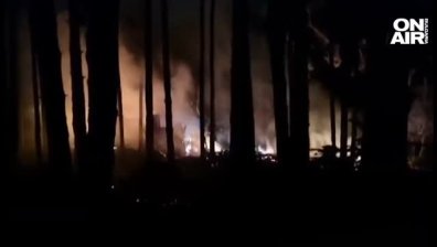 Горя постройка на семейство с деца в казанлъшкия парк "Тюлбето"