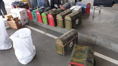 Спипаха 220 кг тютюн за наргиле, скрит в клетки за птици в ТИР (+СНИМКИ)