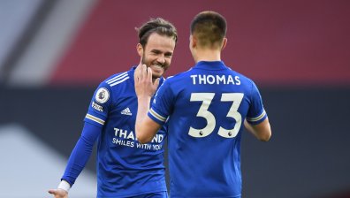 "Лестър" надви "Манчестър Юнайтед" и осигури трофея на "Манчестър Сити"