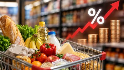 Цените на храните и безалкохолните напитки в България скочиха с 54% за 5 години