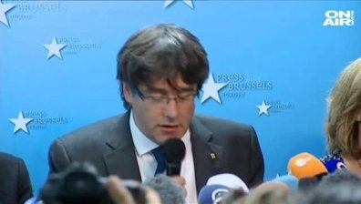 Стотици каталунци подкрепиха Пучдемон в Брюксел