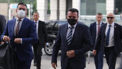 Заев се срещна първо с Борисов след пристигането си у нас