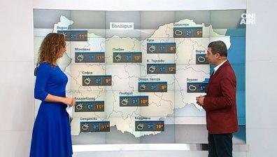 Празничната седмица започва с топло време, температурите - до 13 градуса