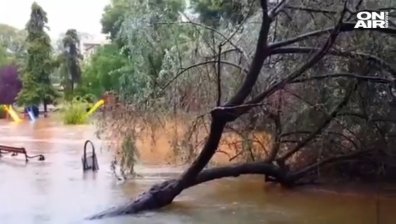 Лошо време и в Европа: Град в Хърватия се оказа под вода