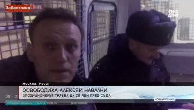 Освободиха от ареста опозиционера Алексей Навални