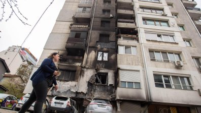 Голям пожар в столичния квартал "Лозенец" (СНИМКИ)