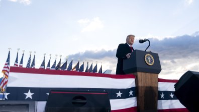 Тръмп с първа обществена изява след напускането на Белия дом