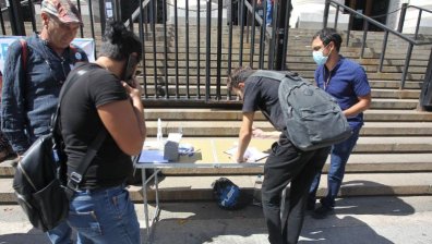"Боец" с акция срещу агресията от сблъсъците на протеста