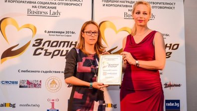 Credissimo със "Златно сърце" за благотворителност