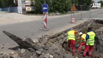 Строеж прекъсна газопровод в Пловдив