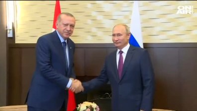 Путин на визита при Ердоган: Първа копка от "Турски поток"