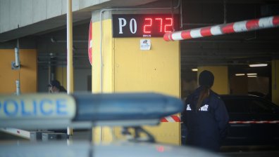 Обраха инкасо автомобил на паркинга на столичен мол