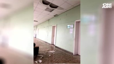 Срути се част от тавана на болницата в Ловеч
