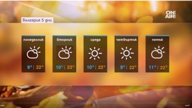 Циганското лято продължава с температури до 28 градуса