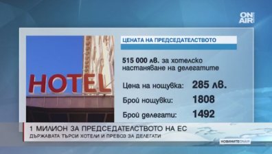 285 лв. ще струва нощувка за председателството на ЕС