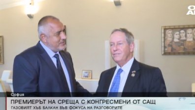 Борисов обсъди енергийната сигурност с конгресмени от САЩ