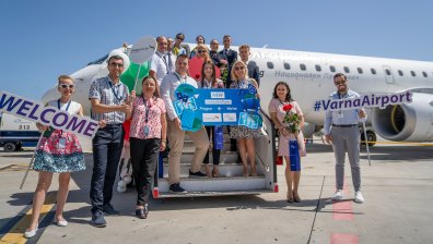 Първи директен полет по линията Варна - Прага - Варна на "България Еър"