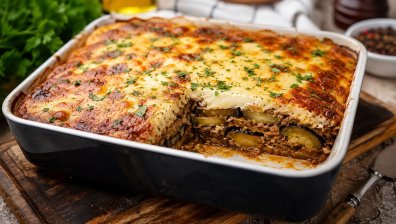 Рецепта за мусака с тиквички и патладжани