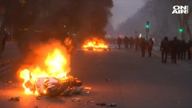 Сблъсъци и арести по време на първия за годината протест на "жълтите жилетки"