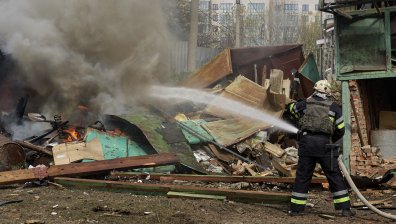 Украйна атакува Русия с десетки дронове и предизвика пожар