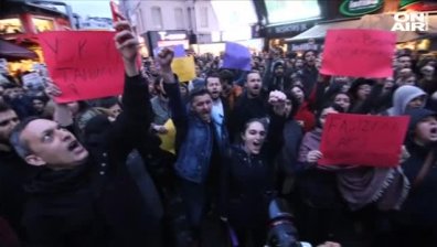 Протестите и политическите чистки в Турция продължават