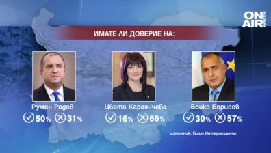 "Галъп": Без съществена промяна в рейтинга на политиците преди и след мерките