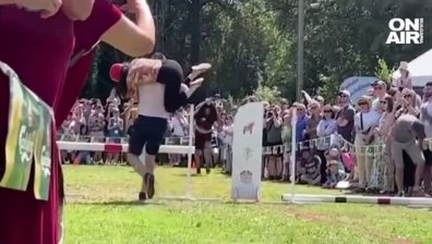 Необичайно състезание показа на какво са способни семейните двойки, за да пият бира