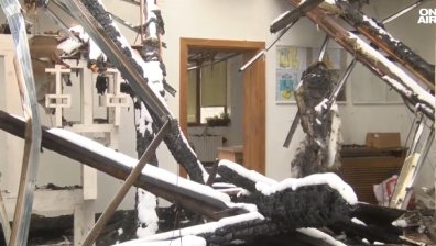 Опожарената гимназия в Трявна е застрахована, но парите няма да стигнат (ВИДЕО)