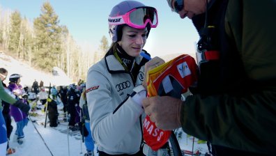 Мария Хьофъл-Рийш откри зимния сезон в Банско въпреки липсата на сняг