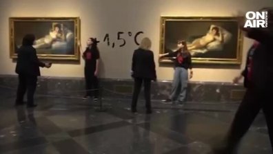 Екоактивистки посегнаха на картини на Гоя в Мадрид