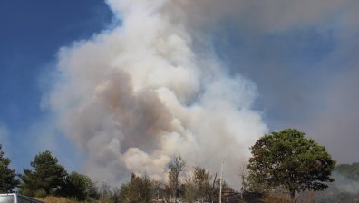 Обявиха бедствено положение в Харманли и Тополовград заради огромен пожар
