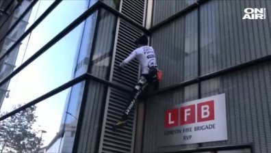 Френският Спайдърмен изкачи 230-метрова сграда в Лондон без обезопасителни въжета