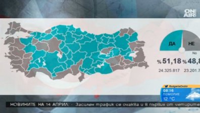 Референдумът мина в Турция - Ердоган е с развързани ръце