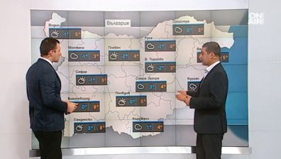 Петъчно слънчево време и положителни температури в почти цялата страна