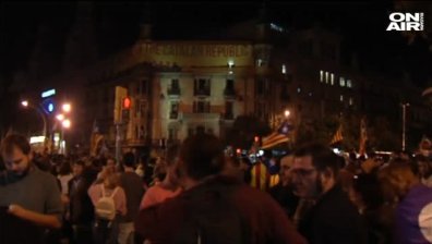 Масови протести и сблъсъци в Барселона