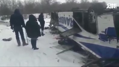 Тежка автобусна катастрофа в Русия -19 загинаха, 21 са ранени