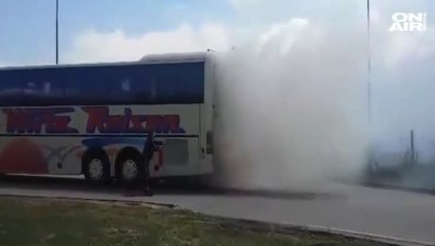 Техническа неизправност довела до горящия автобус на "Хемус"