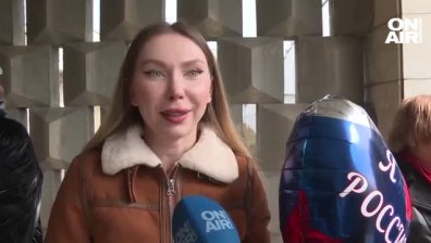 Опашки от гласуващи и протести пред руското посолство: Масово одобрение за Путин, за някои е убиец