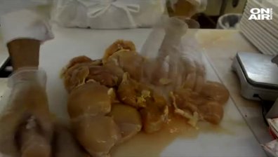 50 тона пилешко месо със салмонела са засечени на пазара у нас
