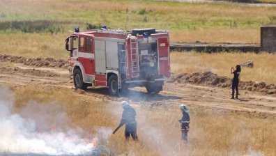 Заснеха мъж да предизвиква пожар умишлено край Чирпан