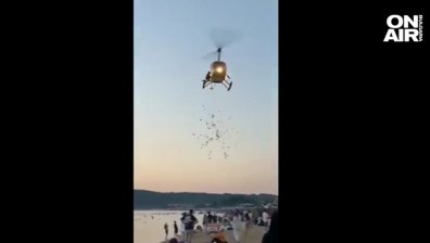 Хеликоптер хвърлял банкноти с лика на Тодор Живков, летял ниско над плаж
