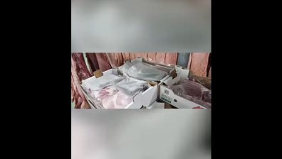 Откриха над 200 кг марихуана и кокаин, скрити сред месо в камиони