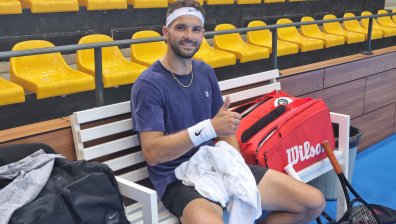 Григор Димитров е на родна земя, тренира за участието си на Sofia Open 2022 (+ВИДЕО)