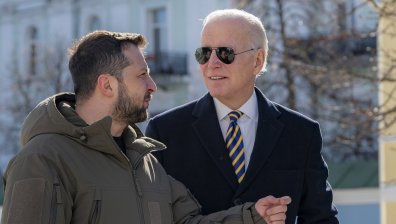 Байдън в Киев под вой на сирени: Путин мислеше, че ще ни надживее, САЩ и светът са с вас